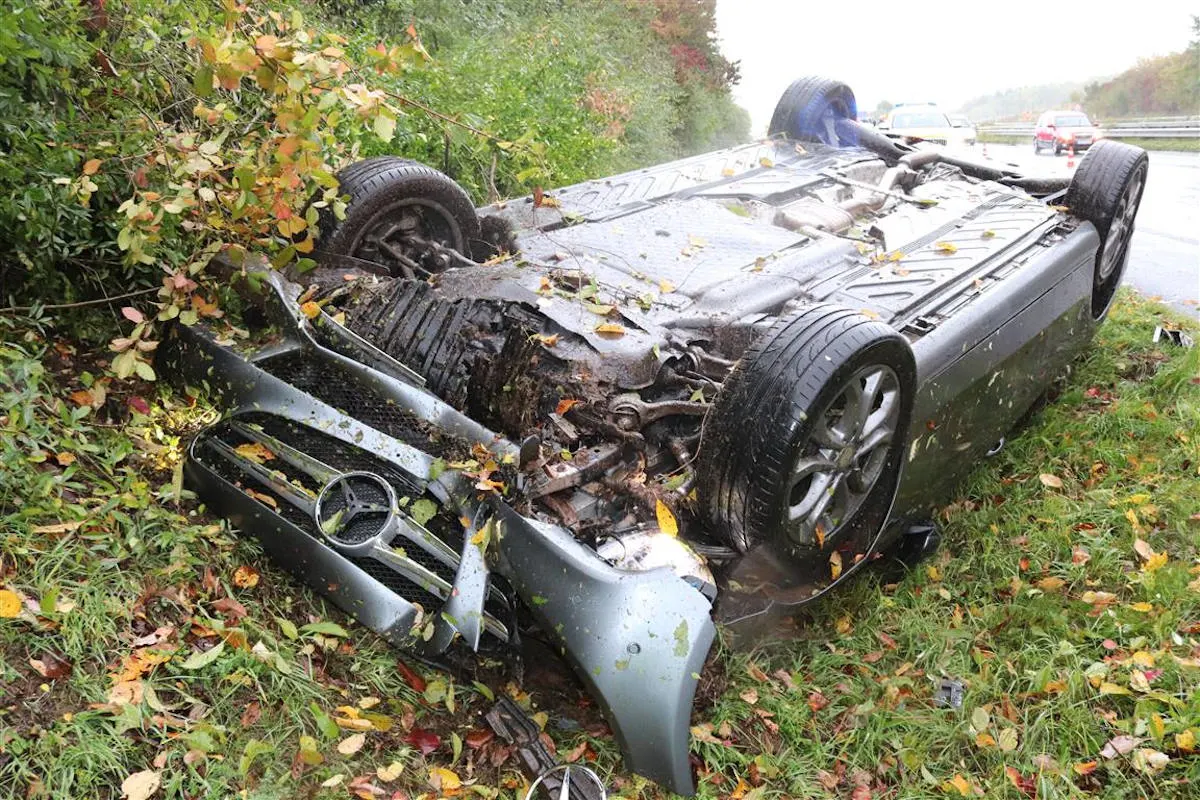 A60 Winringen - Verkehrsunfall mit Personenschaden