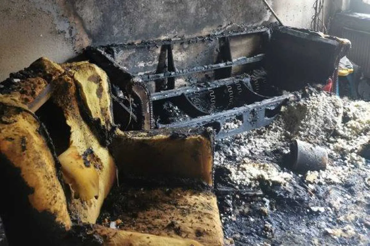 Nordhausen - Drei Kleinkinder bei Wohnungsbrand verletzt