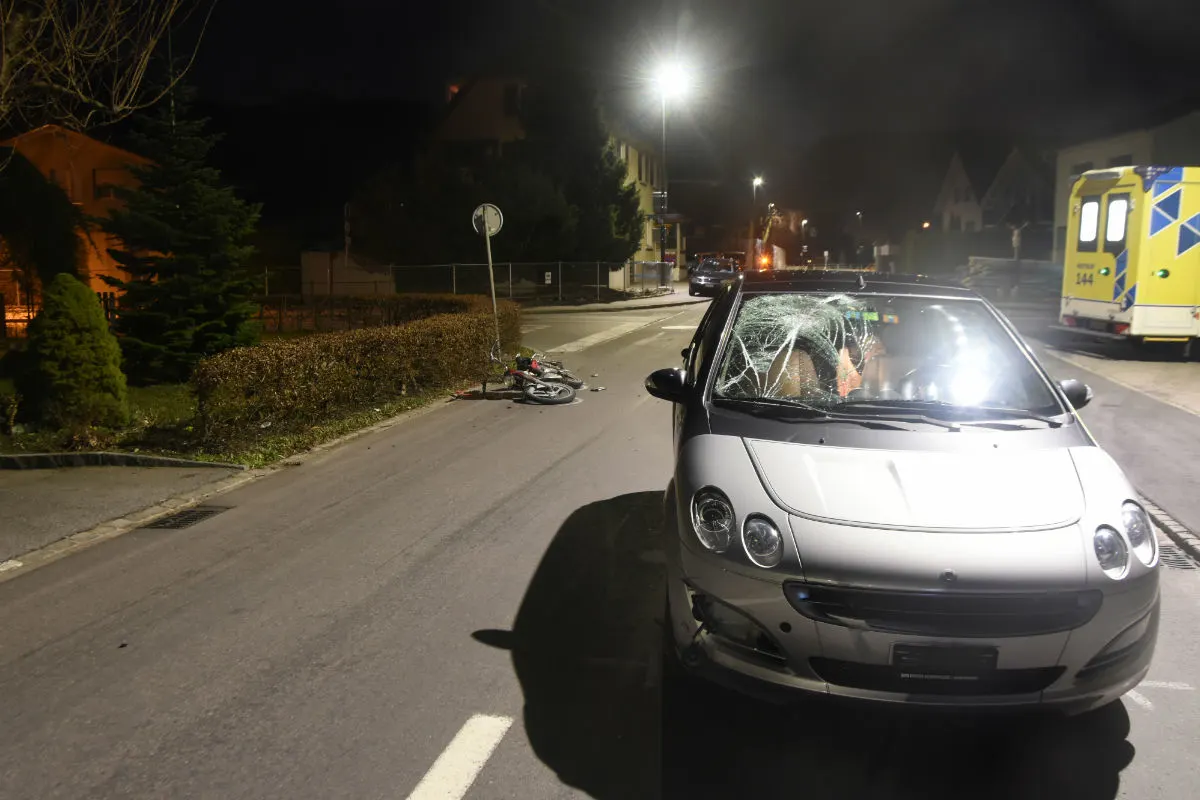 Oberriet SG - Alkohol bei Kollision im Spiel 