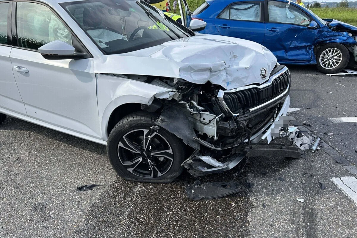 Heftige Kollision in Rottenschwil AG 