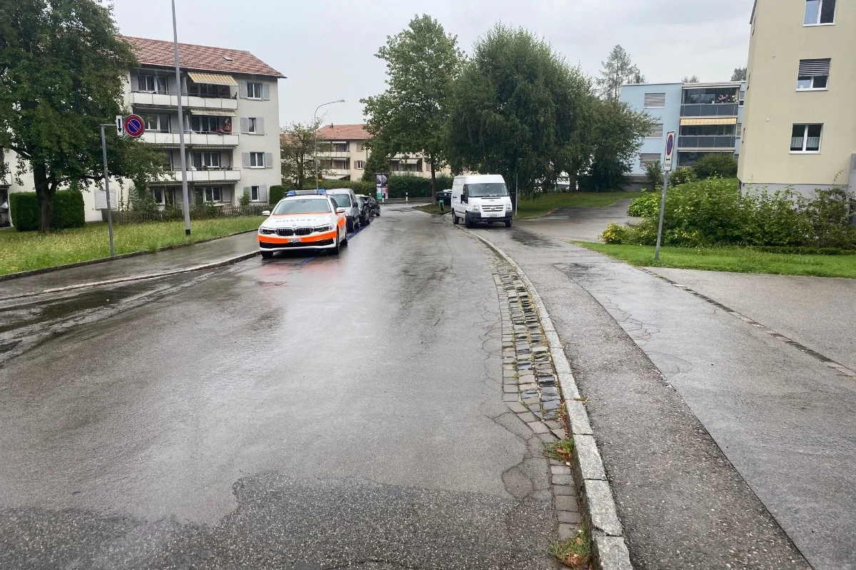 Spektakulärer Unfall in St. Gallen - Handbremse vergessen - Lieferwagen rollt 50 Meter hinunter und prallt in ein Auto!