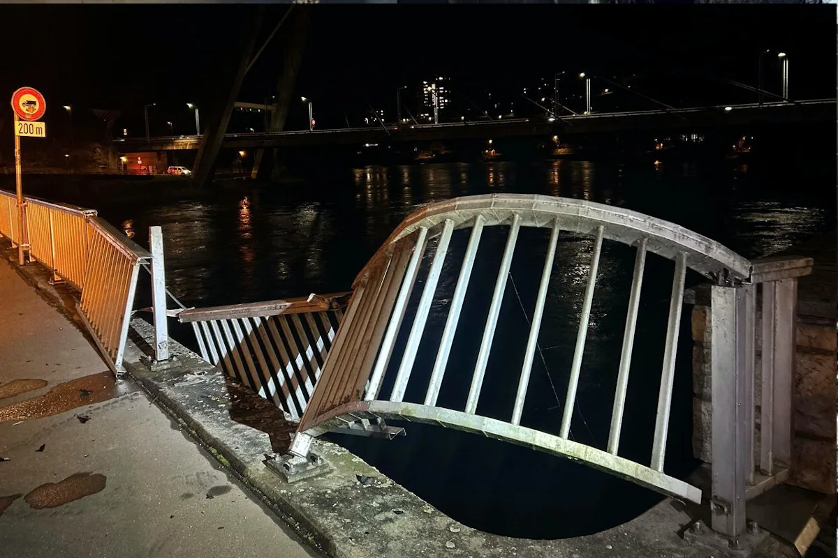 Schaffhausen – Lieferwagen kracht in Geländer der Flurlingerbrücke