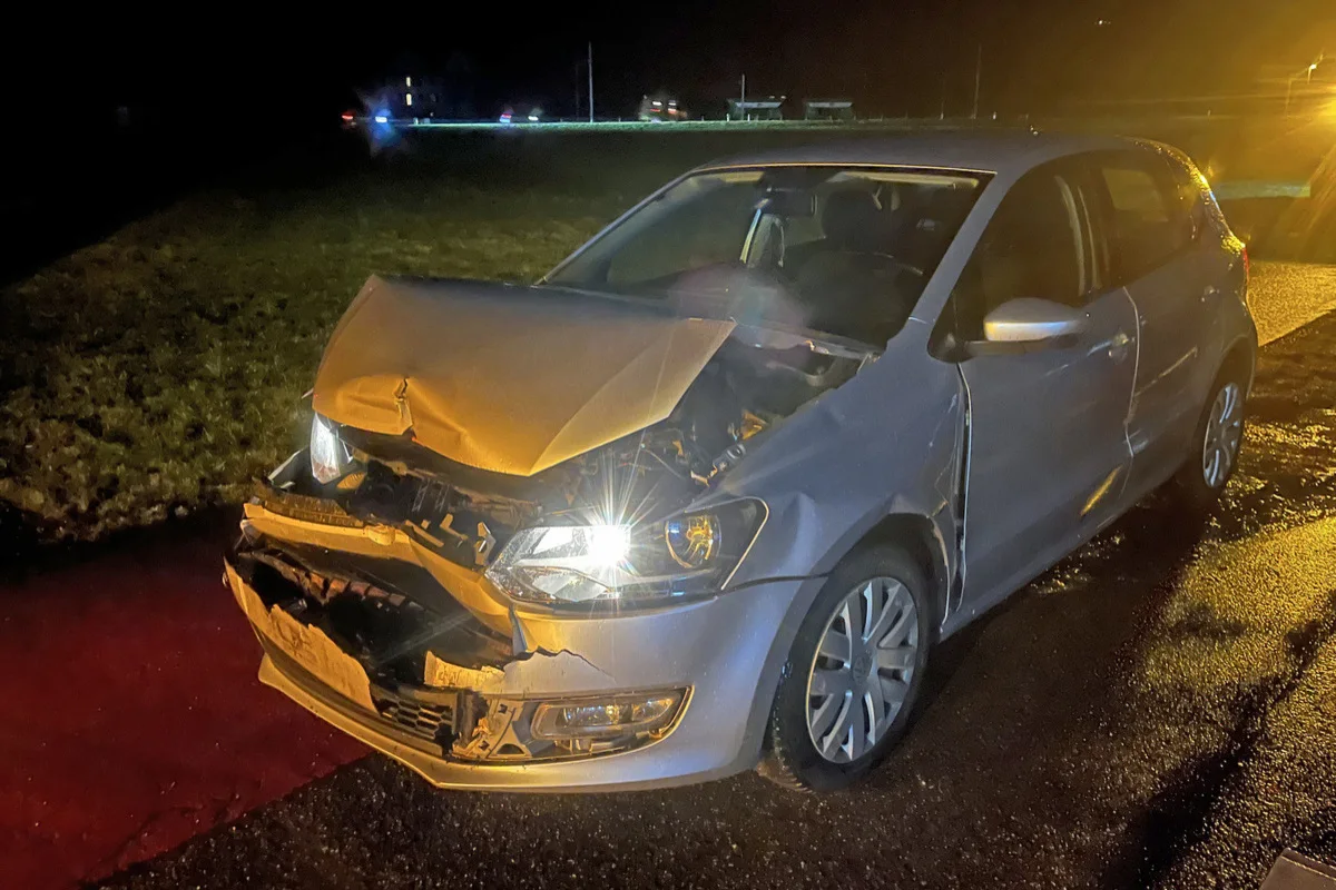Gettnau LU – Auffahrunfall endet mit Spitaleinweisung