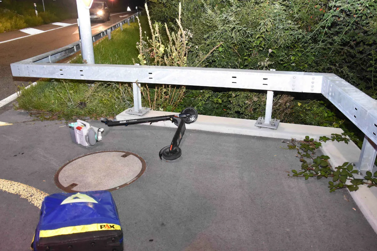 Diepoldsau SG - Mit E-Scooter verunfallt