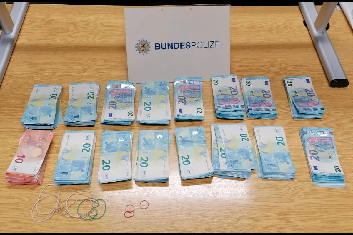 Kleve – Bundespolizei findet 22.680 EUR Bargeld im Rucksack