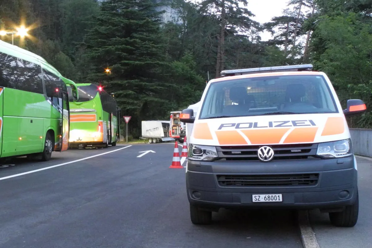 Brunnen SZ - Verkehrs- und kriminalpolizeiliche Kontrolle