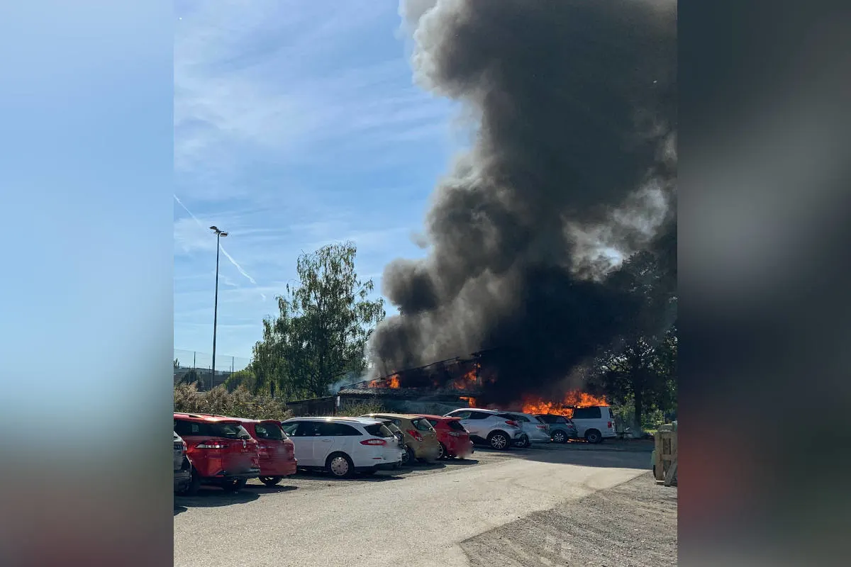 Sursee LU – Schopf in Brand geraten
