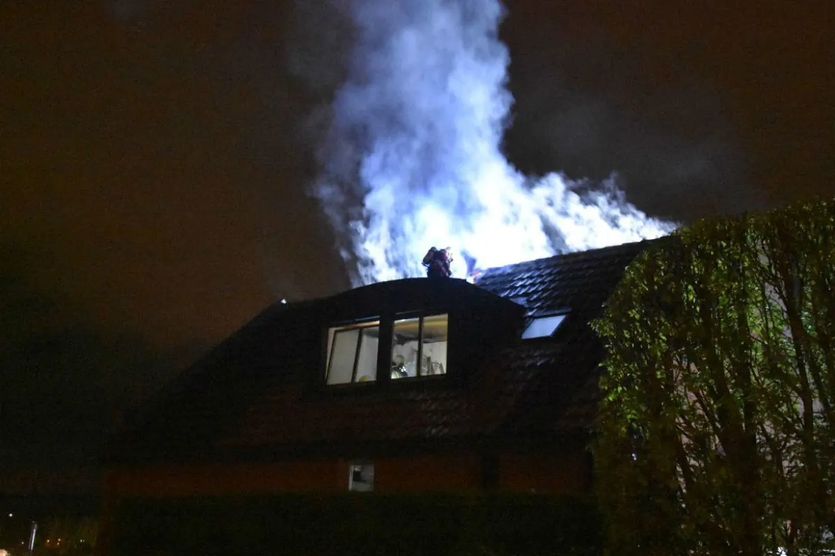 Bottmingen BL - Dachstockbrand in einem Einfamilienhaus 