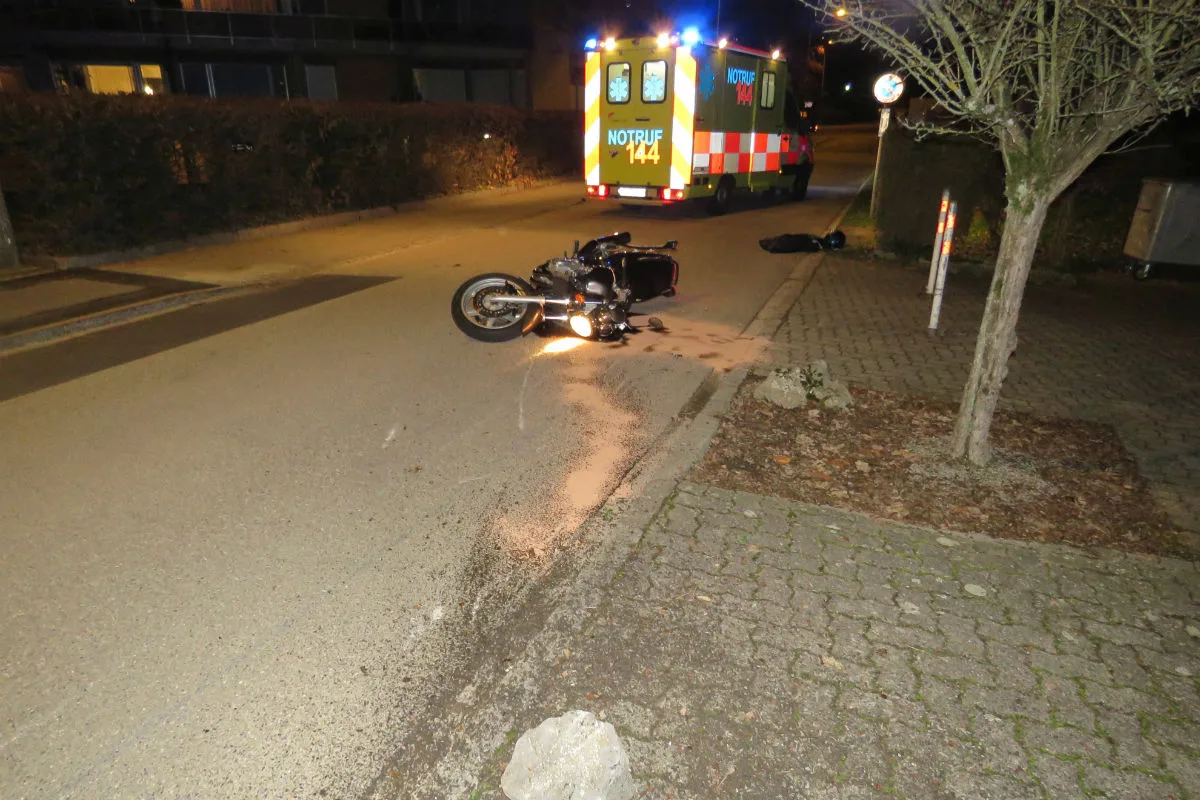 Oftringen AG -  Ohne Führerausweis verunfallt
