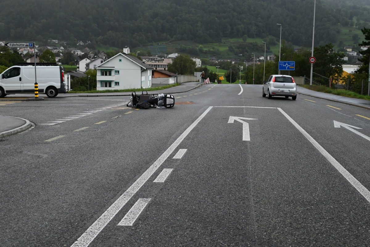 Trübbach SG – Beim Linksabbiegen Motorrad übersehen