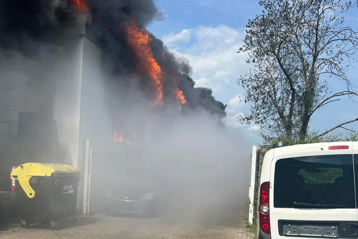 Bad Kreuznach – Trennschleifer löst Brand einer Werkstatt aus