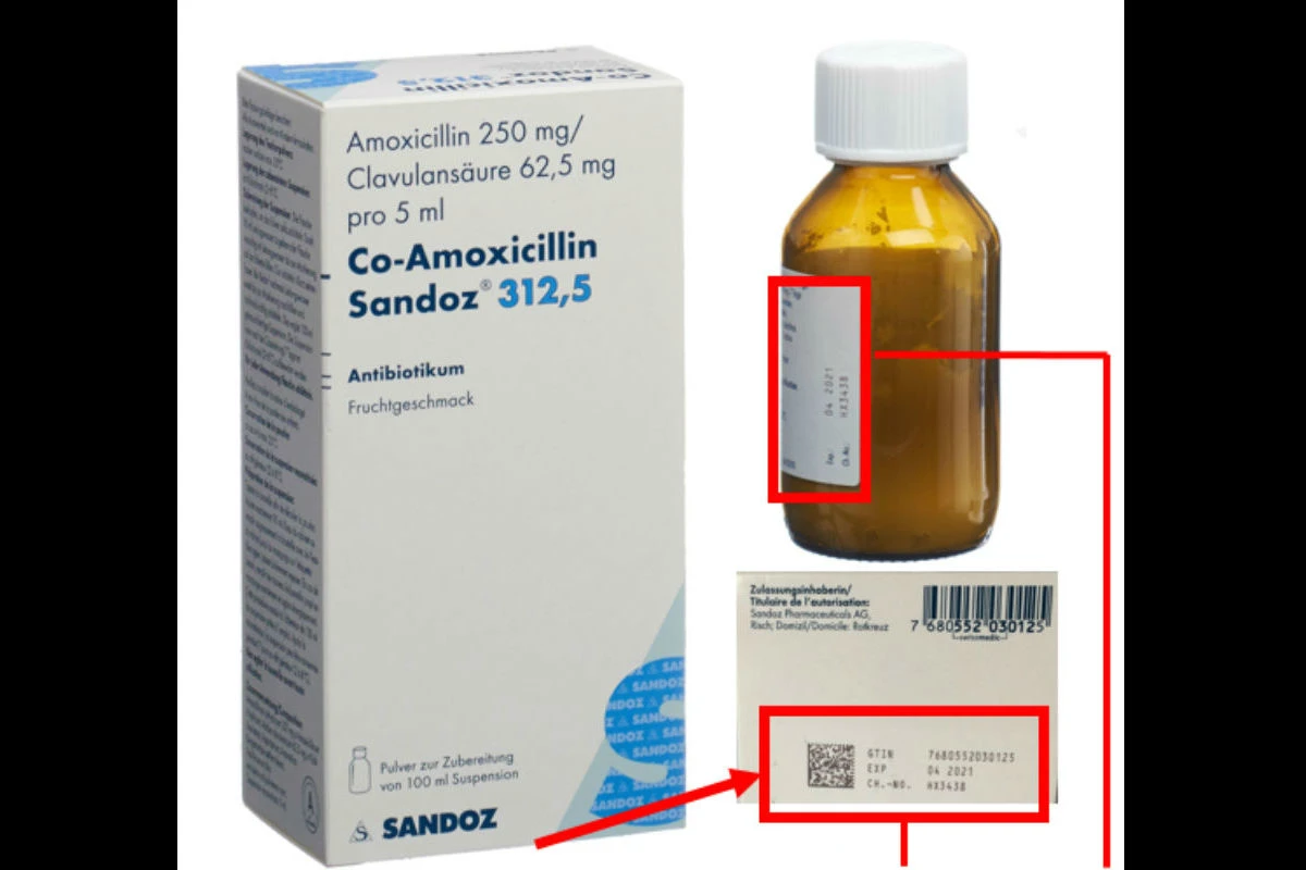 Sandoz ruft Antibiotikum "Co-Amoxicillin Sandoz 312,5" zurück