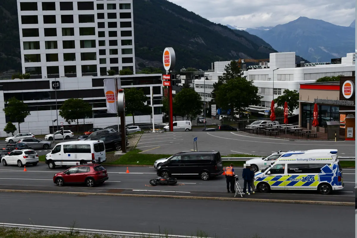 Chur GR – Motorradfahrer bei Unfall verletzt