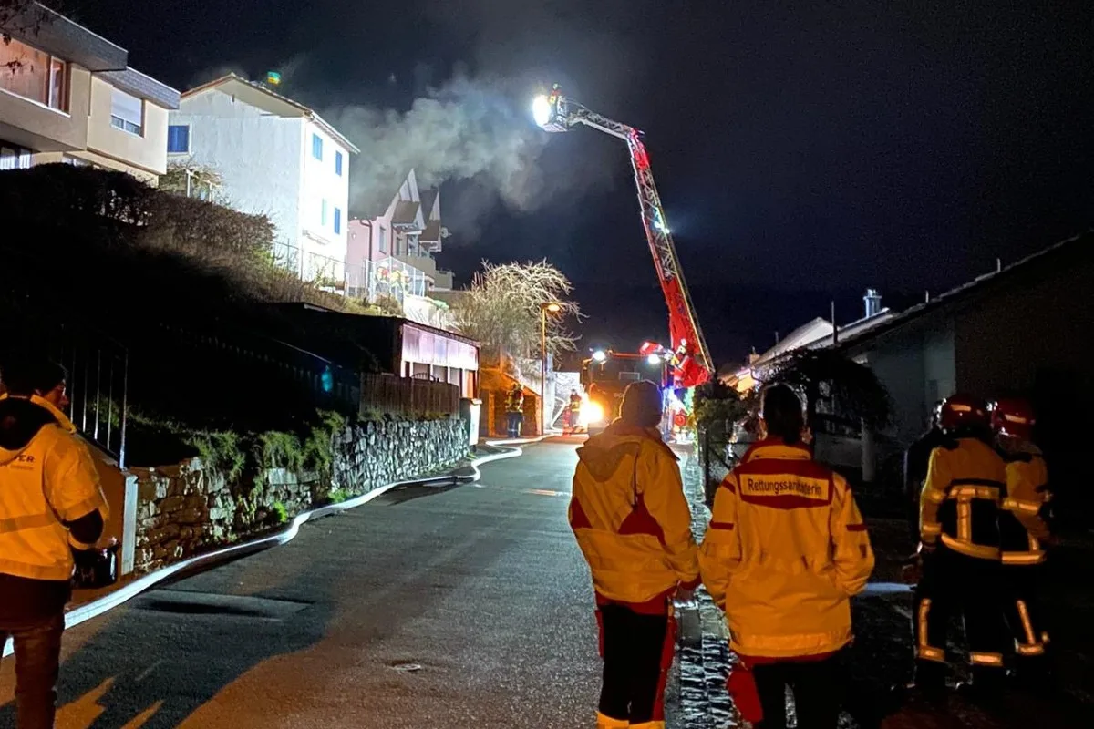 Stadt Schaffhausen - Brand in Einfamilienhaus 