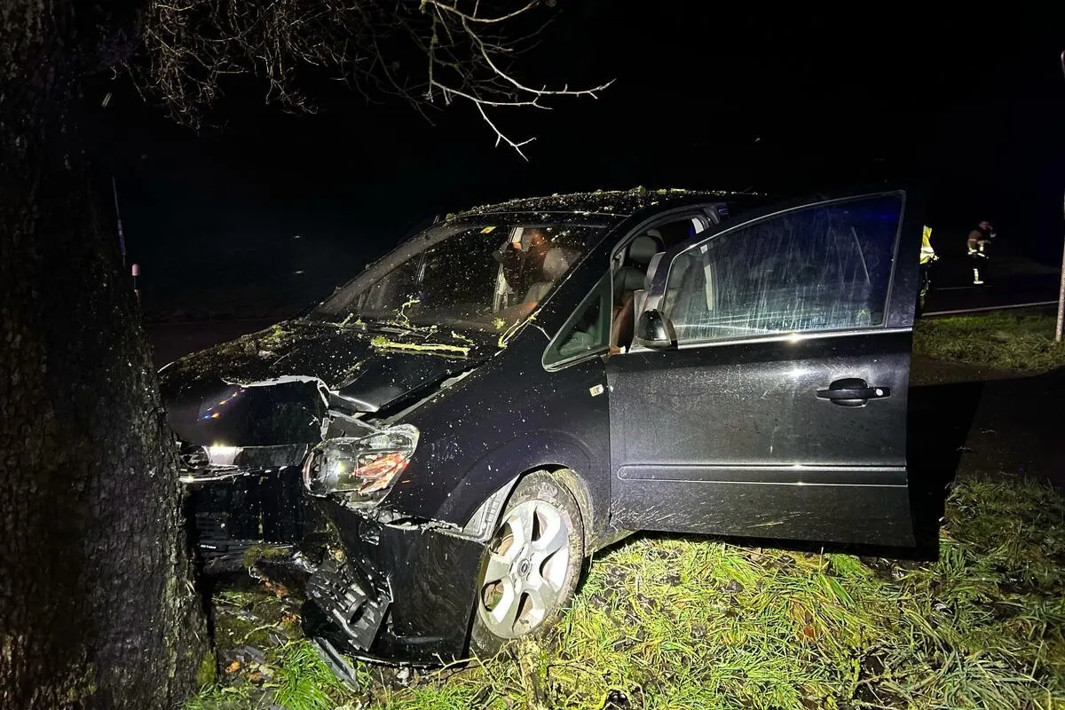 Unfall in Seon AG - Gegen einen Baum geprallt