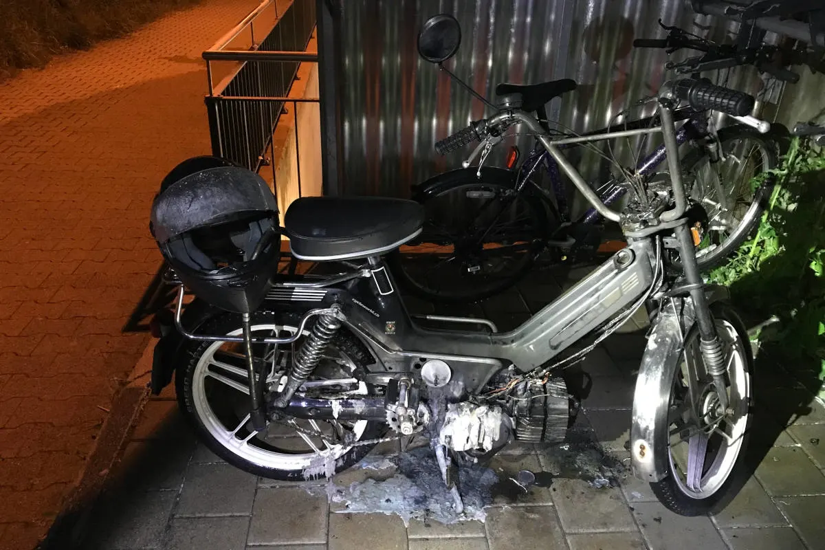 Bürglen TG - Motorfahrrad angezündet
