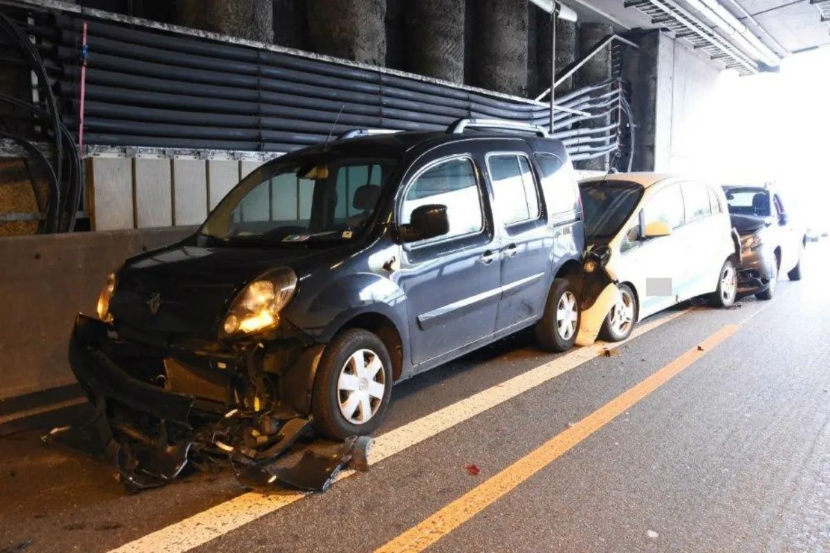 St. Gallen SG - Hund löst Unfall auf der Autobahn aus