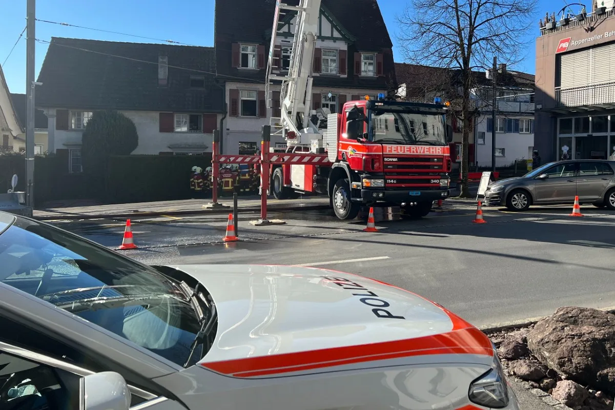  Altstätten SG - Feuer in einer Küche