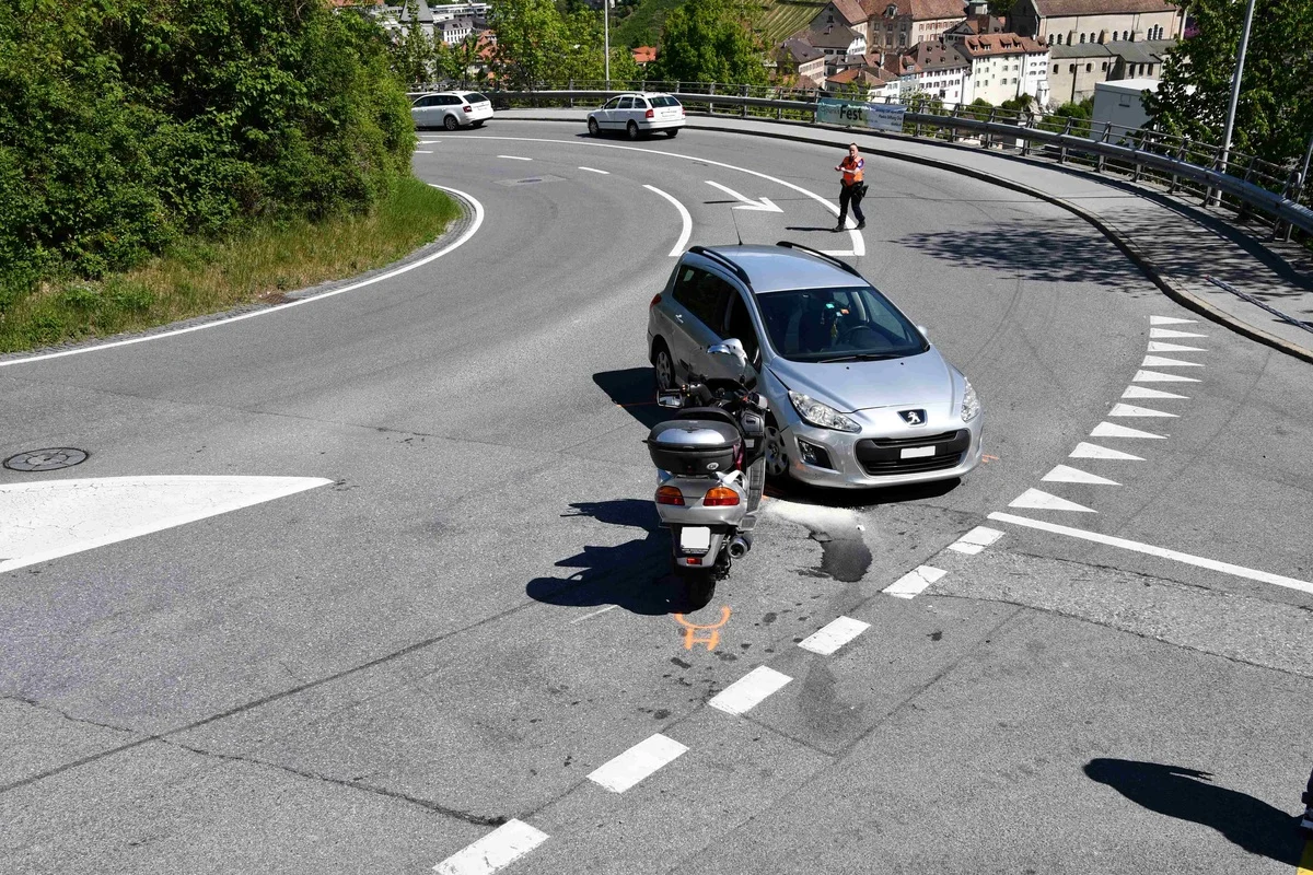 Chur GR – Motorradfahrer nach Unfall im Spital