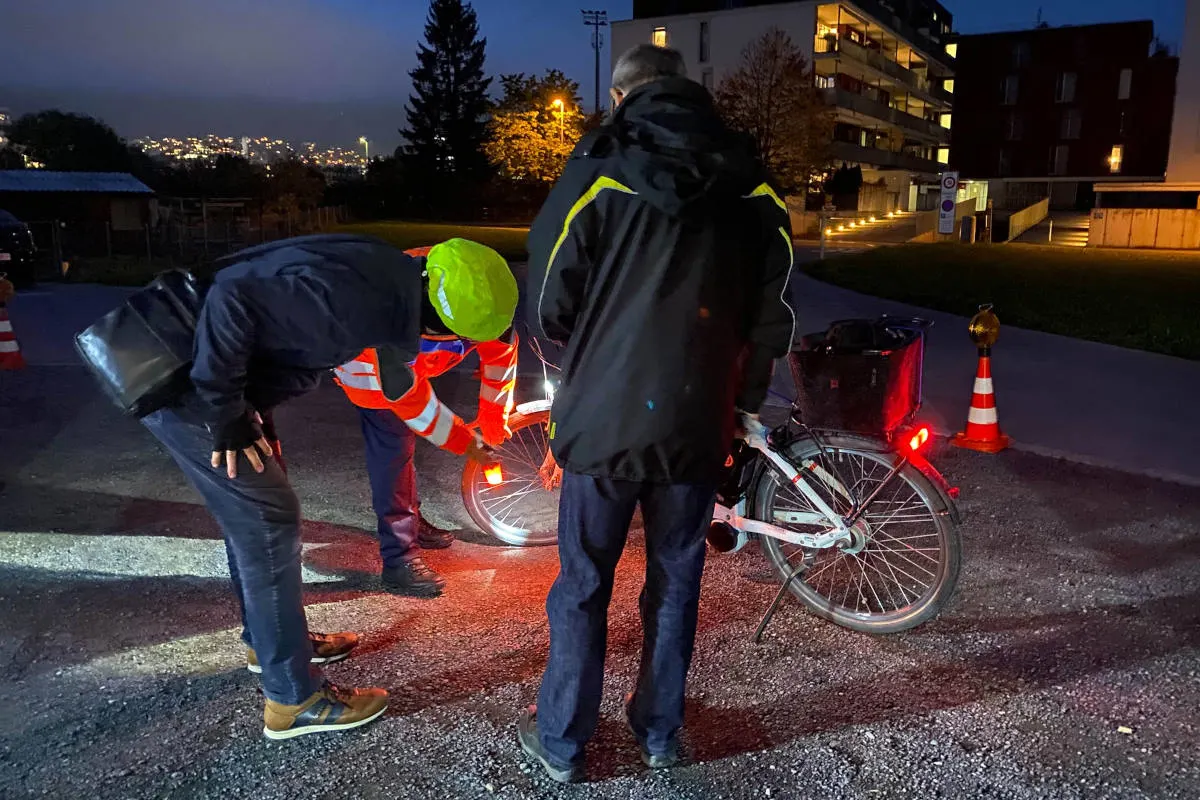 Kanton Zug – In der Dunkelheit für die Sichtbarkeit unterwegs