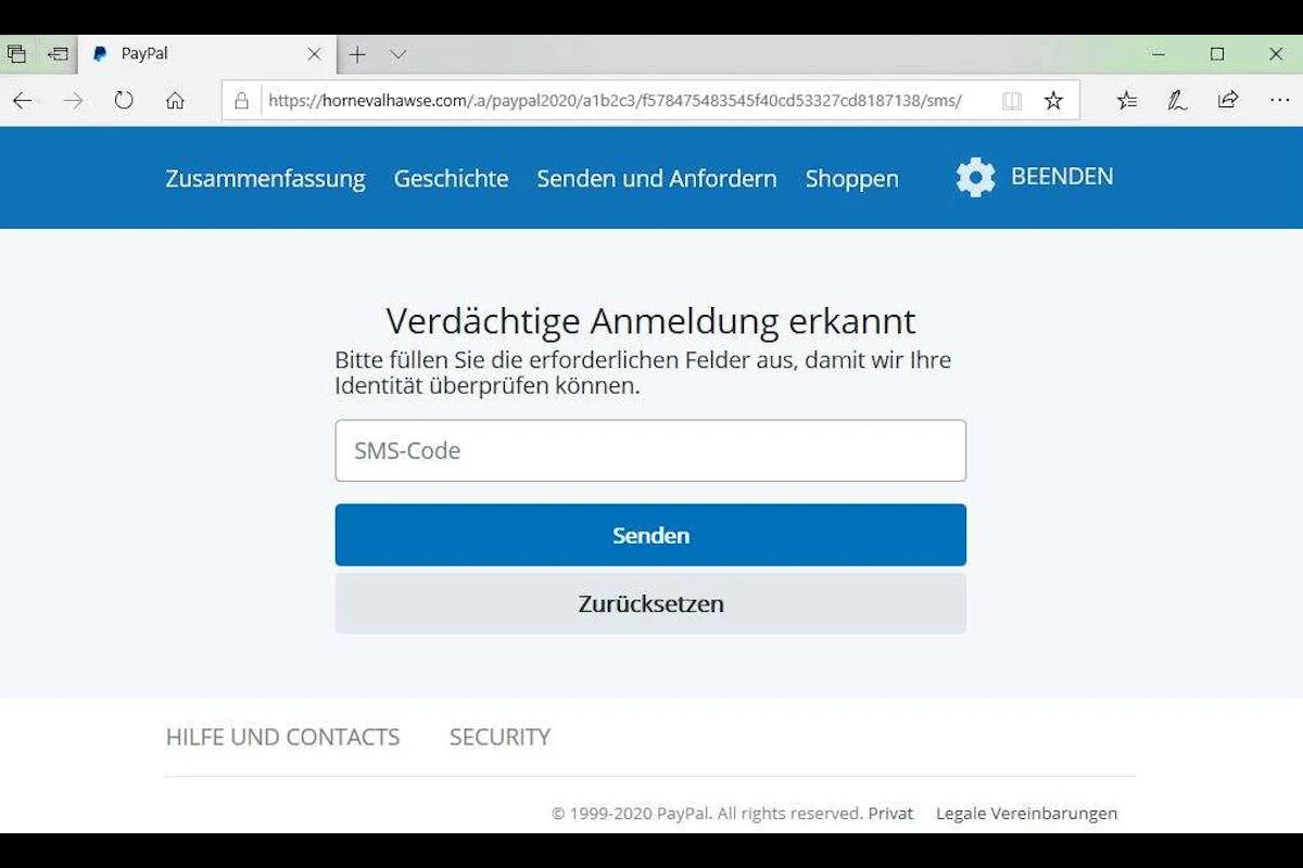 Achtung – Betrügerische E-Mails von PayPal