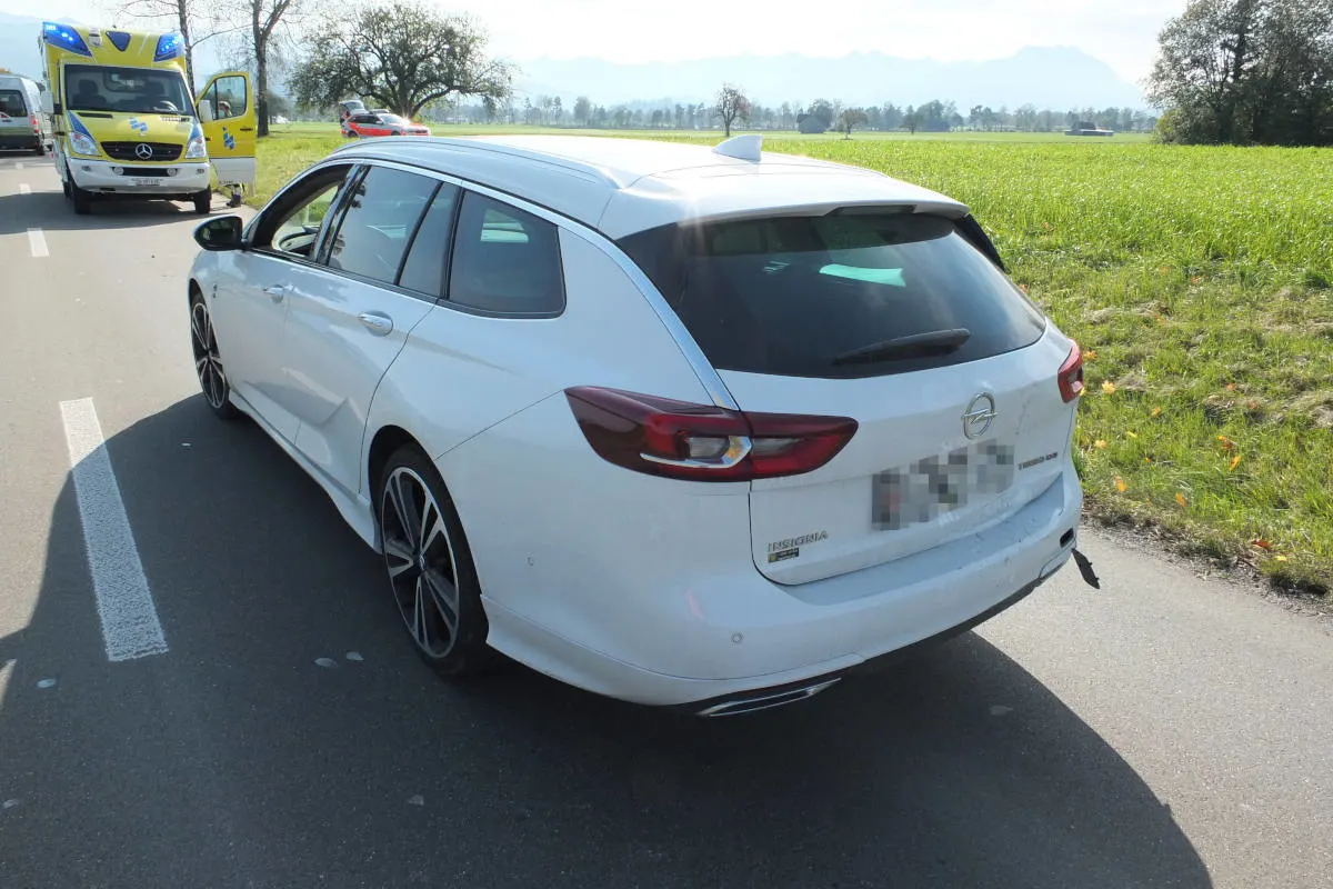 Unfall in Altstätten SG – Auffahrkollision zwischen Roller und Auto