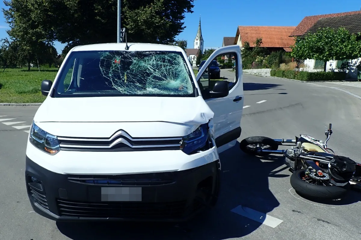 Unfall am 04.09. 2020 in Sommeri TG - Junger Motorradfahrer übersehen