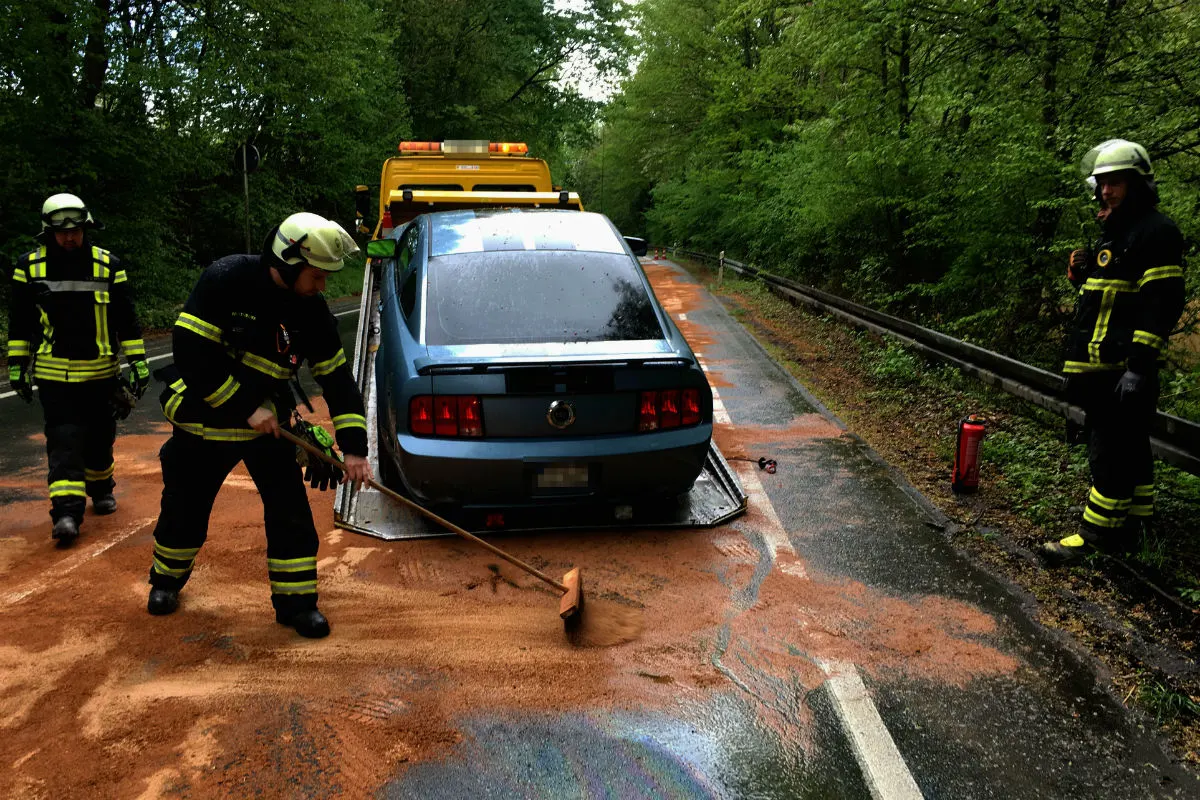 60-jähriger Mustang-Fahrer verliert Kontrolle über das Fahrzeug