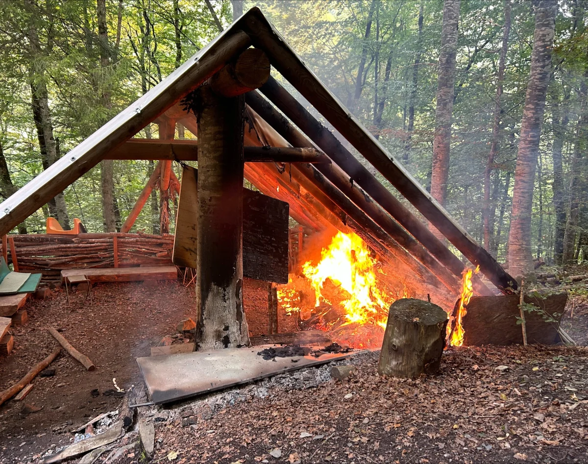 Weisstannen SG - Waldhütte brannte