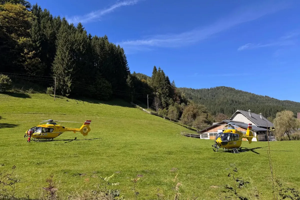 Göstling an der Ybbs NÖ – Zwei Schwerverletzte bei Unfall mit Motorrad
