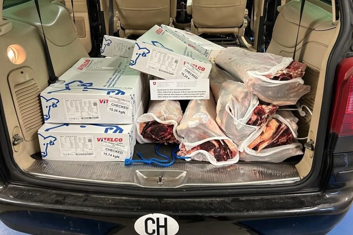 Diessenhofen TG - Zöllner entdecken über 200 Kilogramm Fleisch 