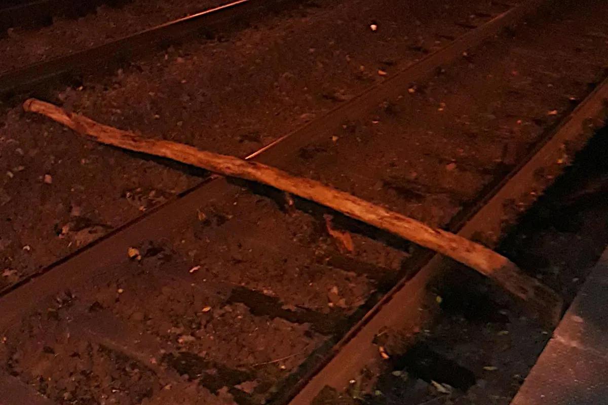 Zeugenaufruf Dortmund - Unbekannte legen Baumstamm auf Bahngleise