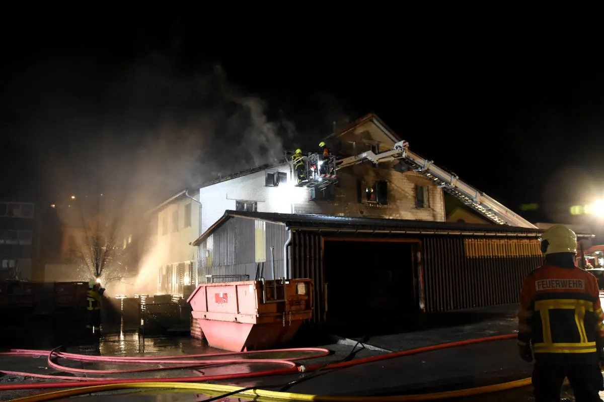 Ebnat-Kappel SG – Brand in leerstehendem Haus