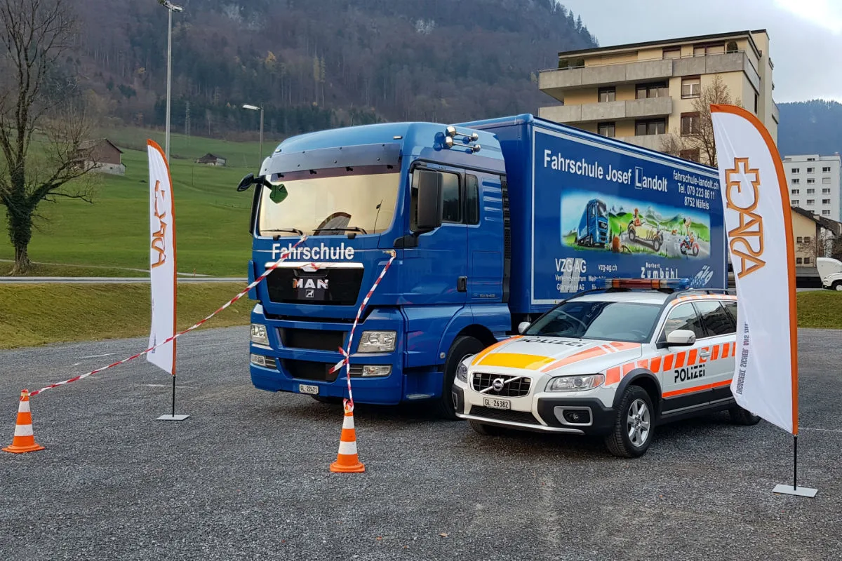 Glarus GL - Aktion Toter Winkel an den Schulen 
