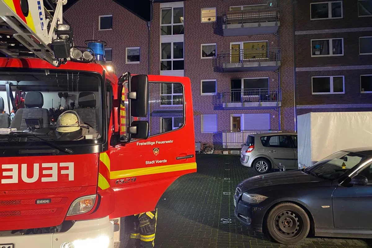 Update in  Voerde - Mann nach Wohnungsbrand verstorben!
