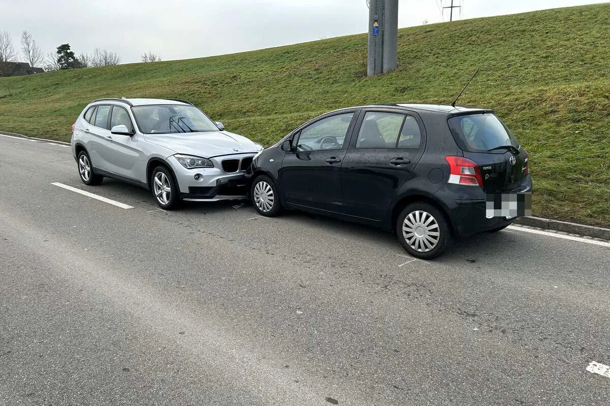 Steinach SG - Unfall nach Überholmanöver 