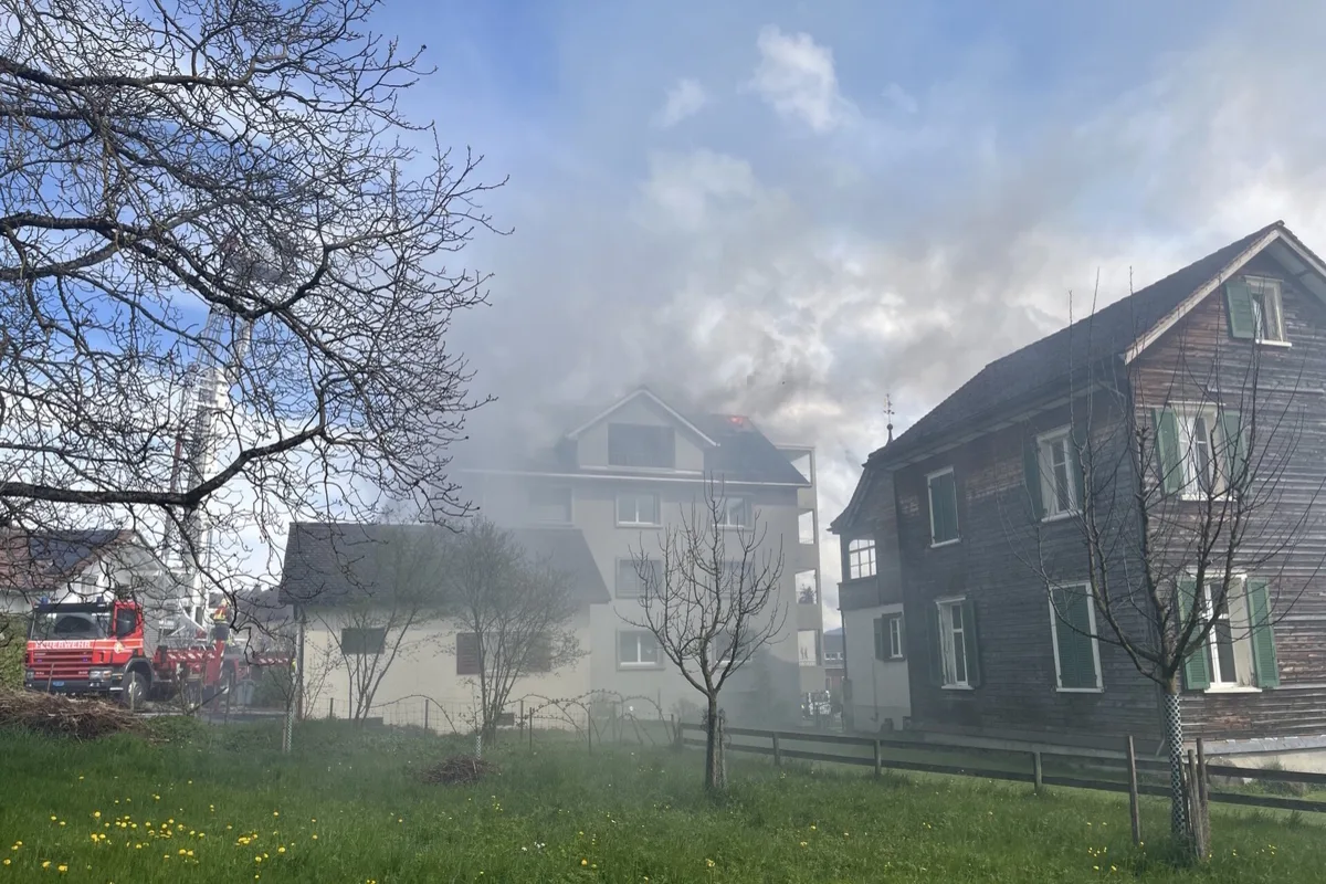 Marbach SG – Enormer Sachschaden nach Brand