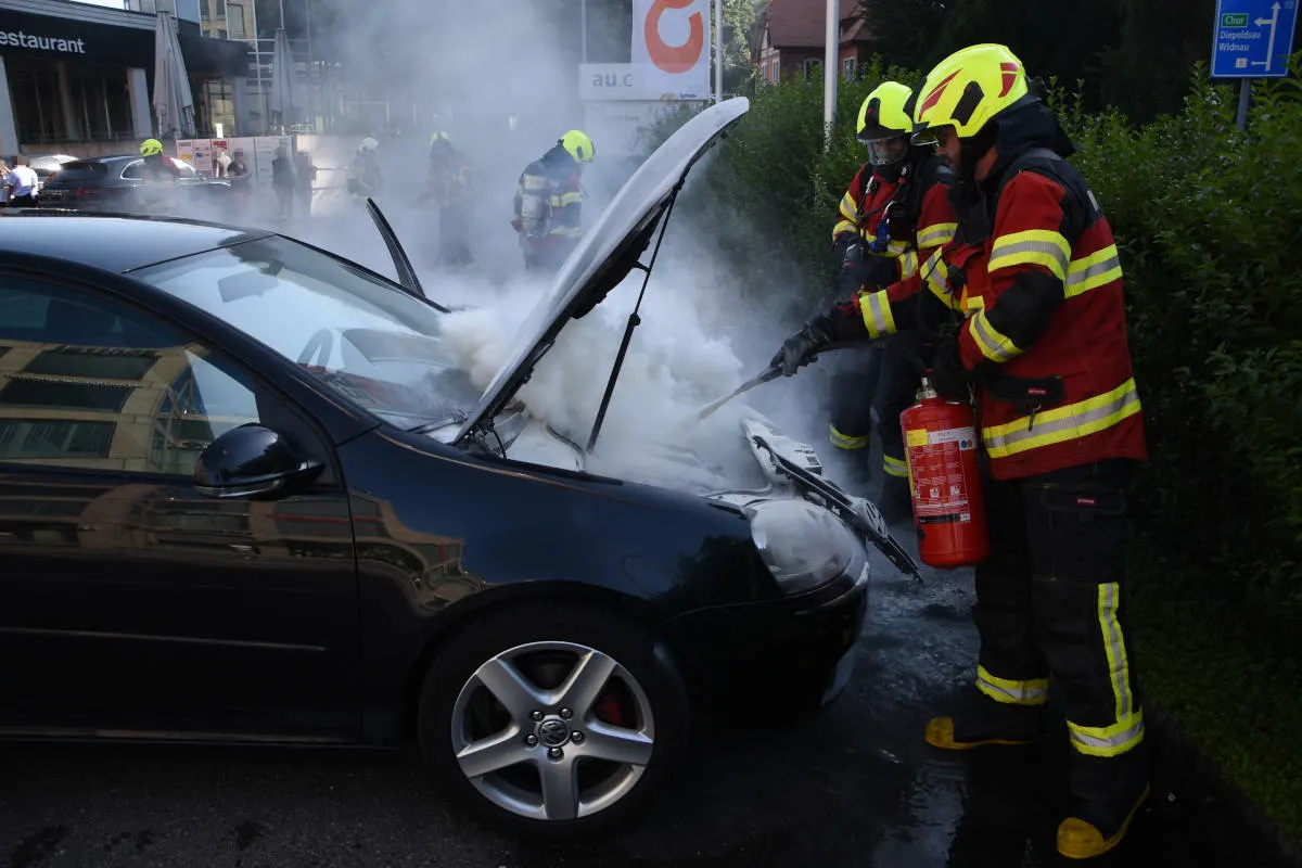 Heerbrugg SG – Rauch aus Motorenraum beim Startversuch