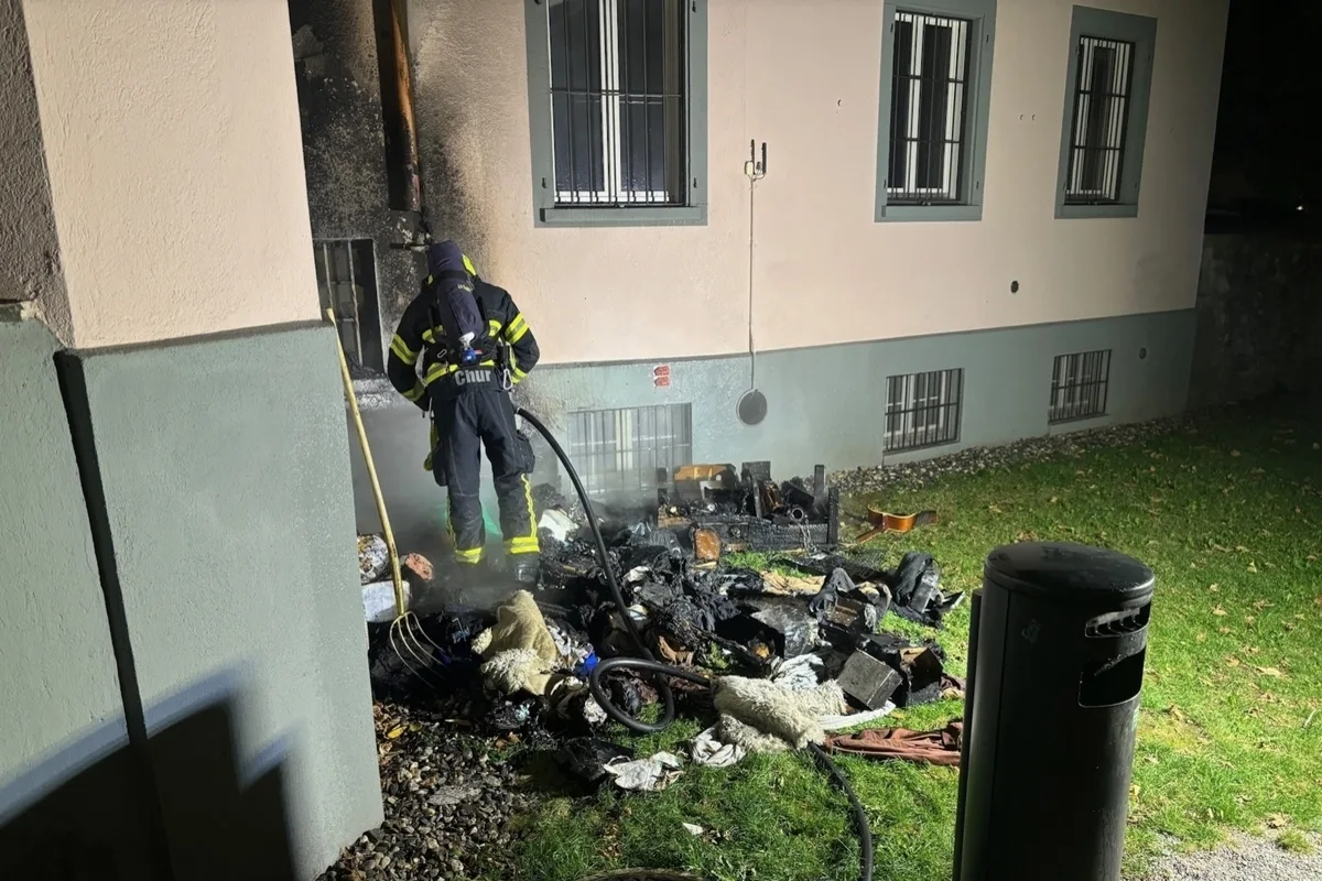 Chur GR - Verdacht auf Brandstiftung - Festnahme 