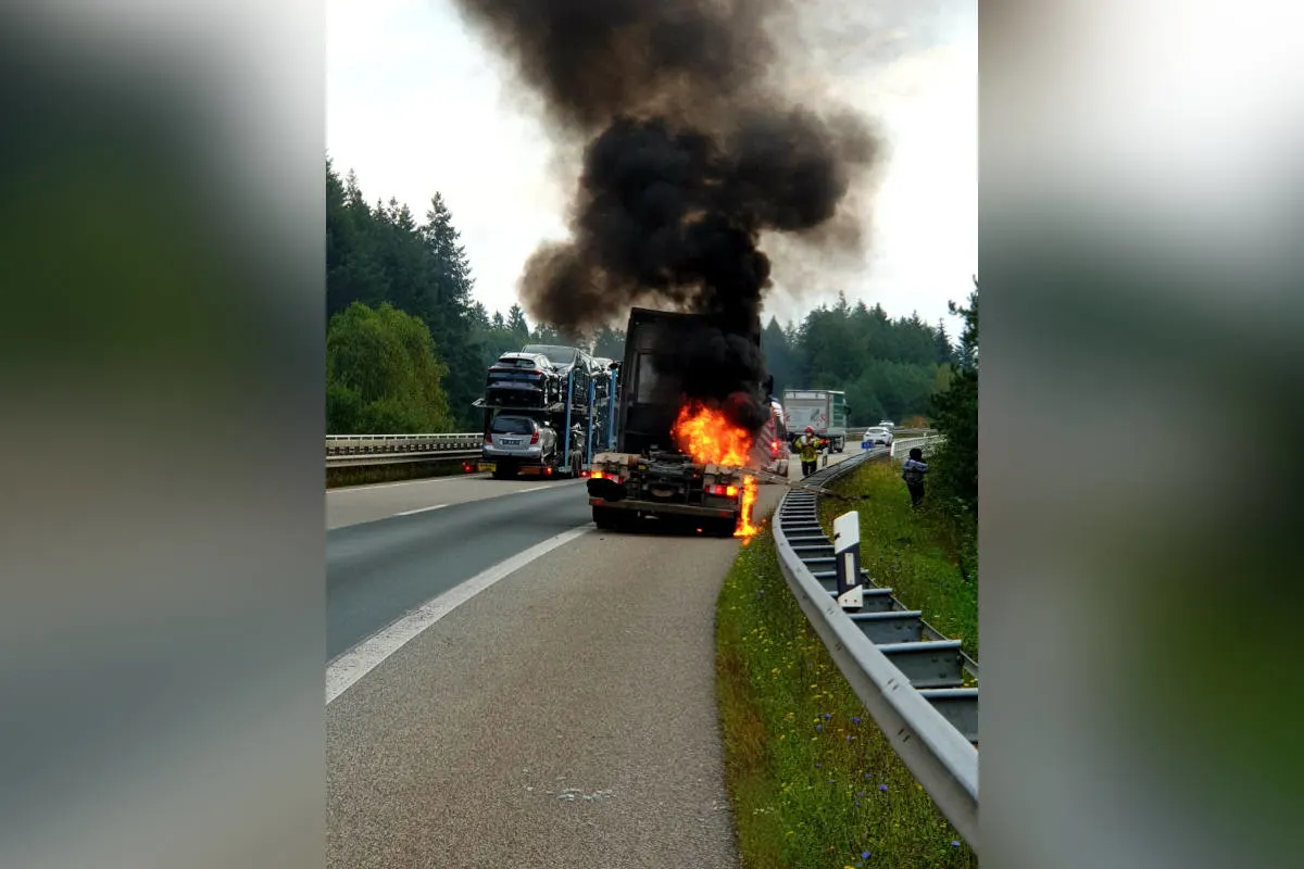 Sembach – LKW-Brand aufgrund technischem Defekts