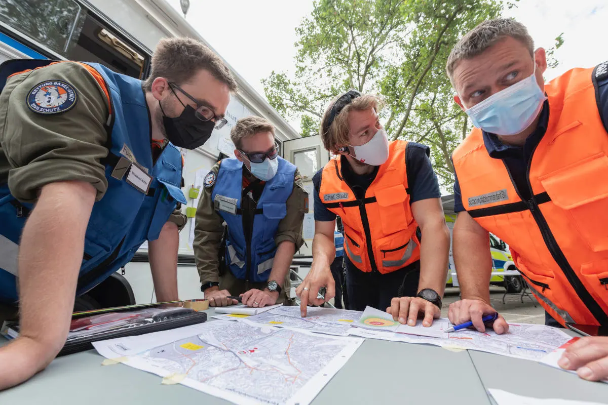 Stadt Basel – Übung der Krisenorganisationen BS und BL bei der St. Jakobshalle