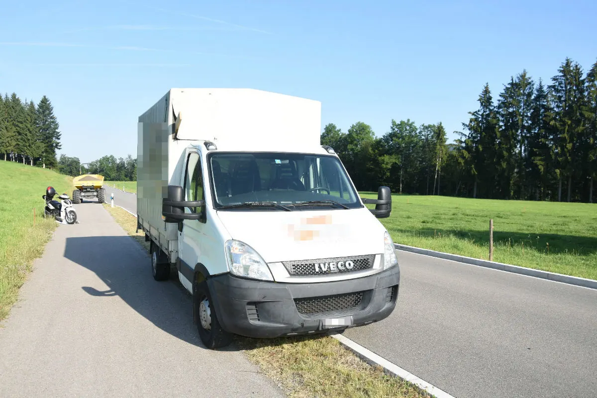 Niederstetten SG - Unfall beim Überholen
