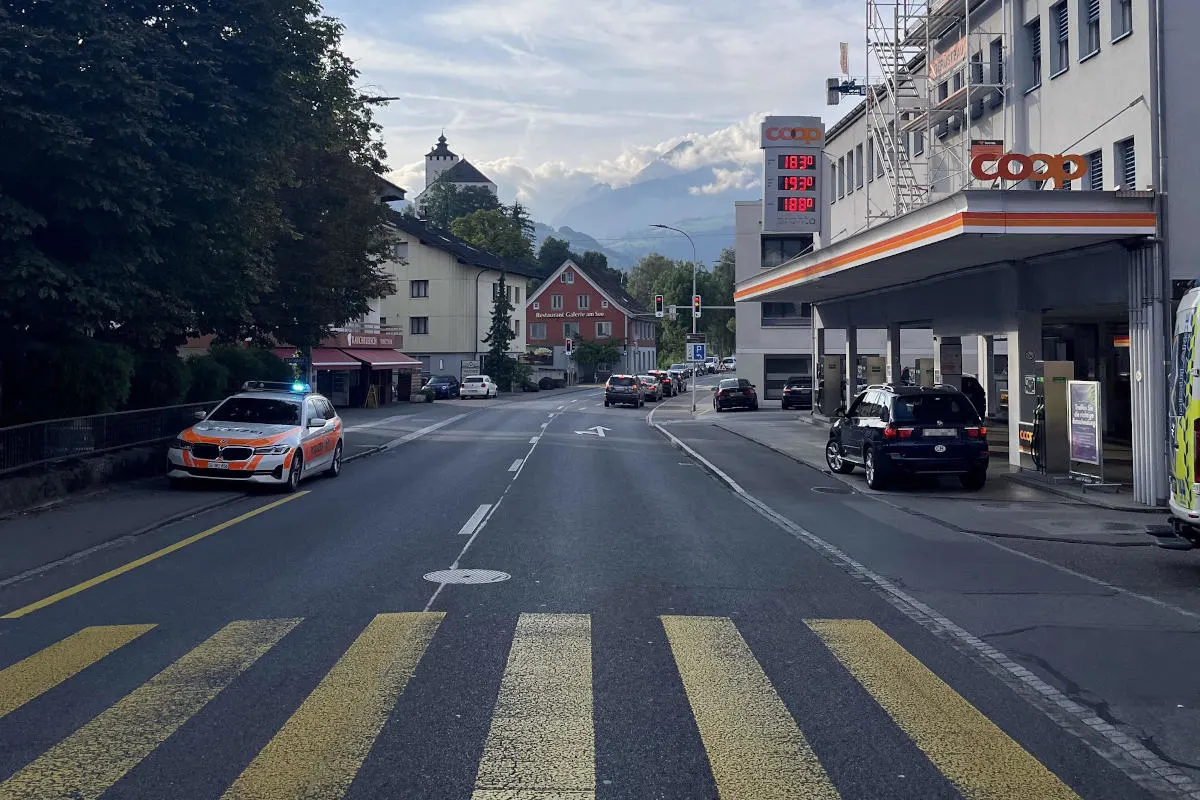 Buchs SG - Unfall zwischen Auto und Velo