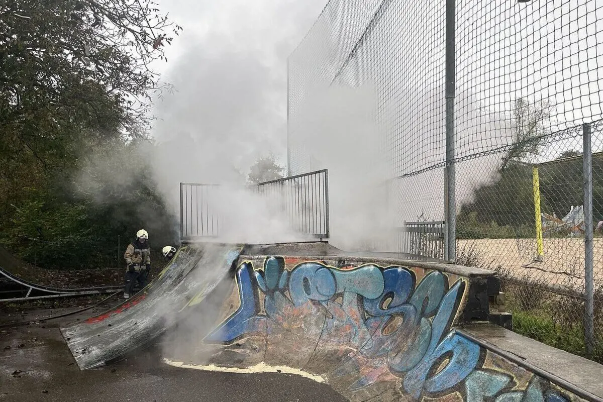 Liestal BL - Rampe in Brand - Polizei geht von Brandstiftung aus