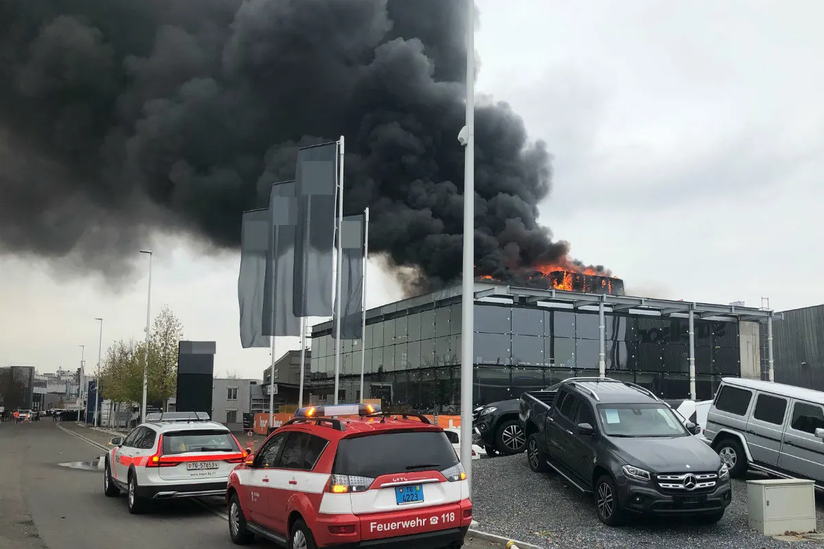 Kreuzlingen TG - Brand in Neubau