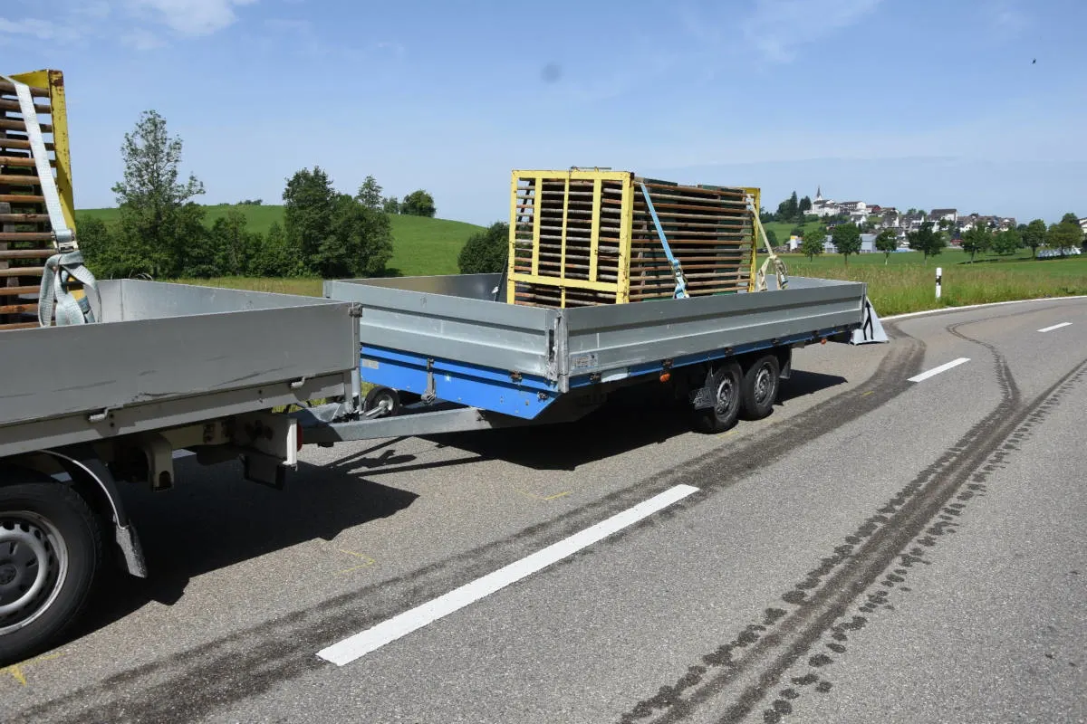 Waldkirch SG - Auf Gegenfahrbahn geraten
