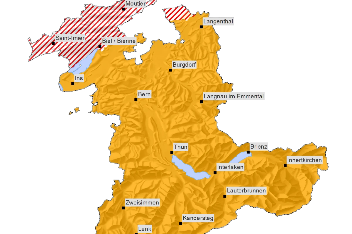 Waldbrandgefahr im Kanton Bern - Feuerverbot im Wald
