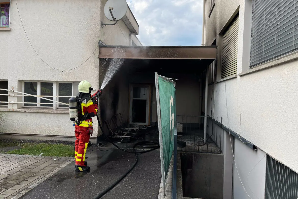 Buchs SG – Sofa in Brand geraten