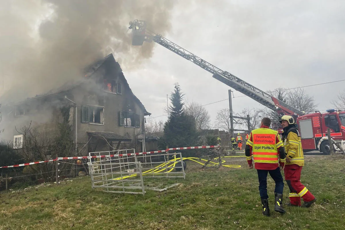 Hurden – Sachschaden bei Hausbrand