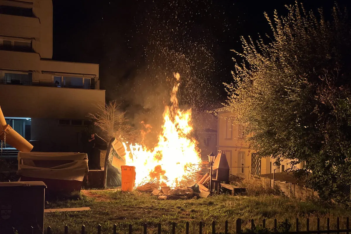 Stadt St.Gallen SG - Brand eines Holzhaufens
